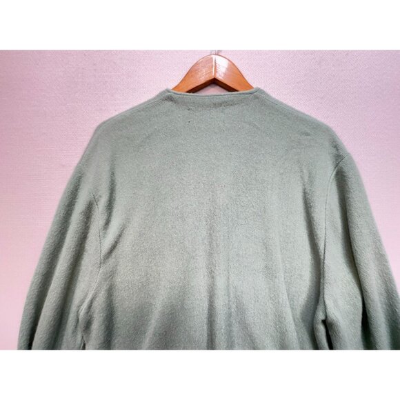 Arnold Palmer Robert Bruce Womens Knitted Cardigan Sweater Size L Green V-Neck - Picture 9 of 10